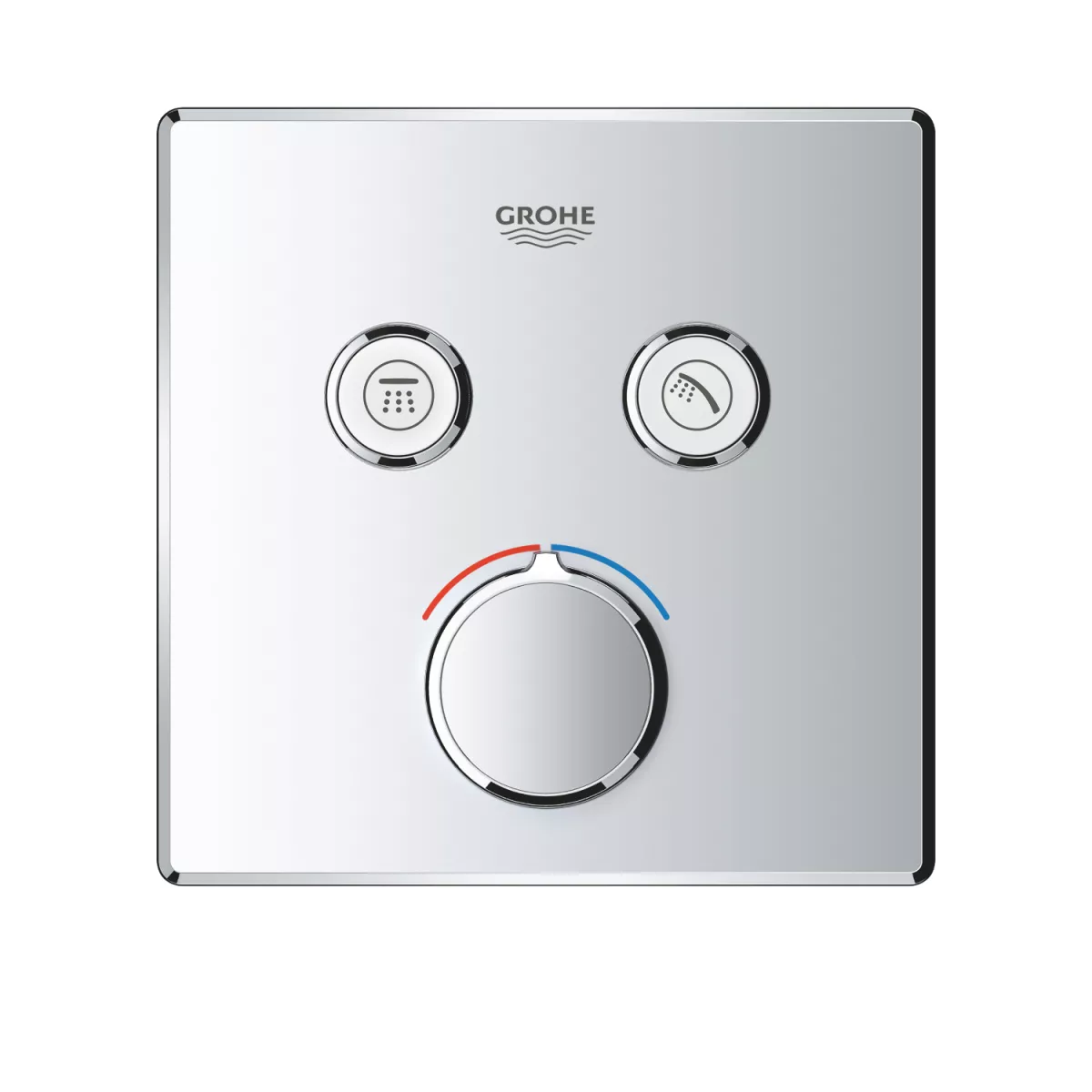 Sisteme de dus incastrate - Unitate control Grohe Smartcontrol 29148000, 1/2'', 2 iesiri, necesita set fixare, crom