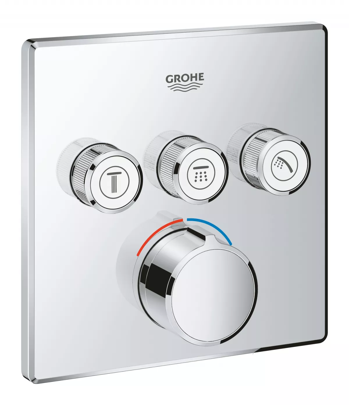 Unitate control Grohe Smartcontrol, 3 iesiri, necesita valva, crom, 29149000 [1]