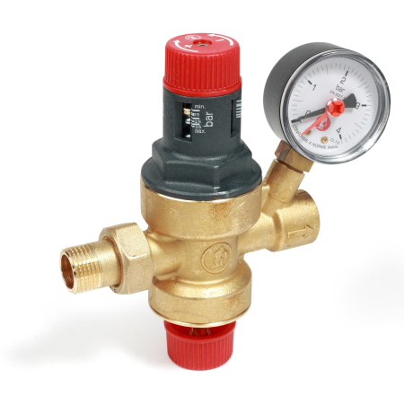 Fitinguri - Unitate de umplere automata Giacomini R150MY003, cu manometru, filet interior-exterior 1/2”, pentru instalatii incalzire si racire