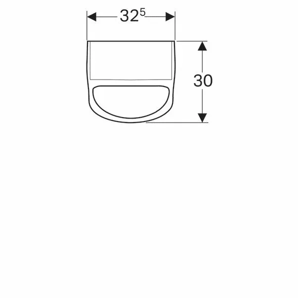 Urinal Geberit Smyle, suspendat, alimentare spate, alb, 500.254.01.1 [4]