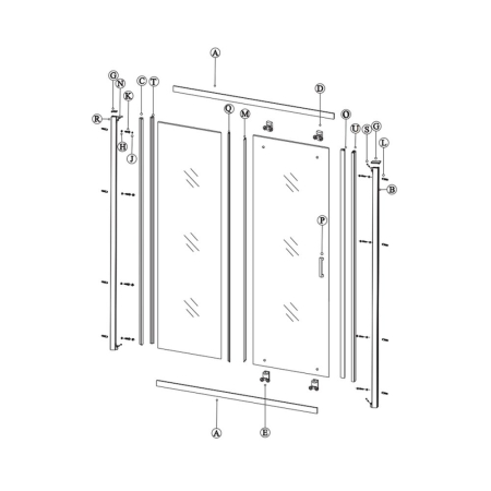 Usa culisanta dus sticla securizata formata din 2 elemente, 100x190 cm, Sanswiss Ocelia [6]