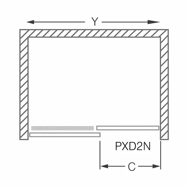 Usa de dus Roltechnik Proxima culisanta cu parte fixa 120 cm [2]