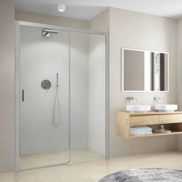 Zona de dus - Usa de nisa culisanta Roth Cariba 130 cm sticla 6 mm crom dreapta