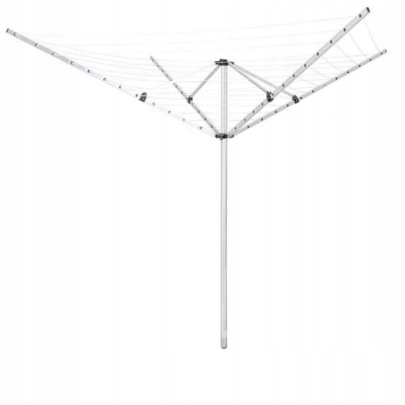Uscator haine rotativ 50 m fir, 4 brate aluminiu, inaltime reglabila 180-200 cm, pliabil, suport fixare sol inclus [4]