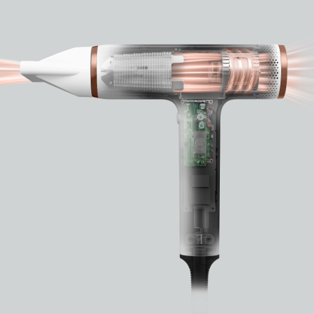Uscator de par compact Rowenta Nano HY8140F0, 1700W, 3 trepte de viteza, 3 trepte de temperatura, duza de concentrare, difuzor volum, generator de ioni, flux de aer rece, grilaj detasabil, perie de cu [7]