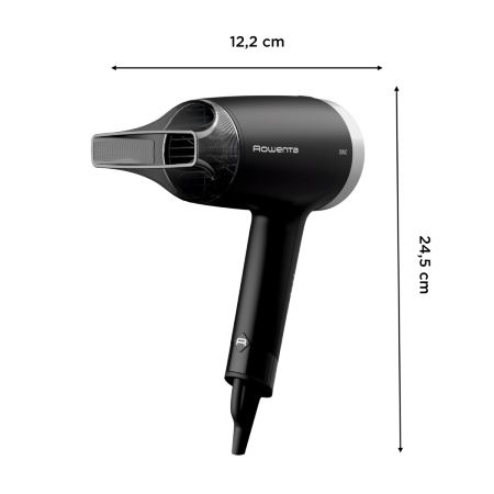 Uscator de par Rowenta Express Style CV1810F0, 1600 W, 2 trepte de temperatura si viteza, tehnologie Effiwatts, functie ionica, functie aer rece, negr [10]