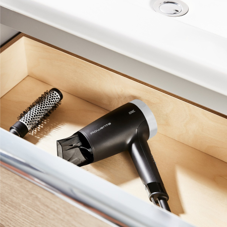 Uscator de par Rowenta Express Style CV1810F0, 1600 W, 2 trepte de temperatura si viteza, tehnologie Effiwatts, functie ionica, functie aer rece, negr [5]