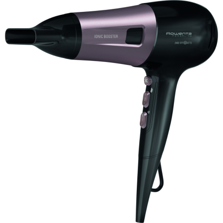 Uscator de par Rowenta PowerLine CV5940F0, 2400W, functie Effiwats, invelis cashmere keratin, tehnologie Ionic booster, negru/roz [6]