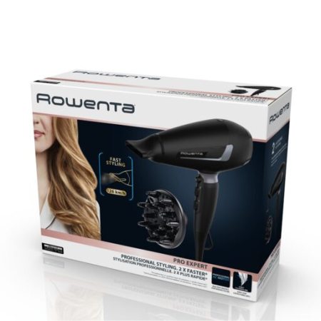 Uscator de par Rowenta PRO EXPERT CV8820F0, 2100 W, invelis Tourmaline, concentrator 6 mm, jet aer rece, 3 trepte temperatura, negru [4]