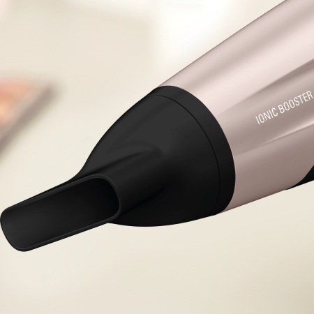 Uscator de par Rowenta Studio Dry Glow CV5831F0, 2100W, 6 trepte de viteza si temperatura, tehnologie Thermo control, difuzor pentru volum, negru&roz [2]