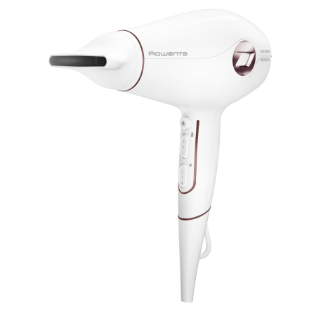 Uscator de par Rowenta Volumizer CV6135F0, 1800 W, 2 trepte de viteza, 3 trepte de temperatura, jet de aer rece, 1 concentrator, alb 1 diffuser, alb [6]