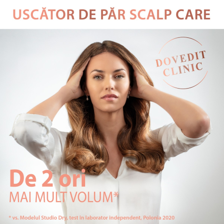 Uscator de par Ultimate Experience Scalp Care CV9240F0, 2200W, Active scalp revitalizer, functie Advanced Care, tehnologie Ionic Booster, alb [3]