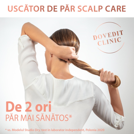 Uscator de par Ultimate Experience Scalp Care CV9240F0, 2200W, Active scalp revitalizer, functie Advanced Care, tehnologie Ionic Booster, alb [2]