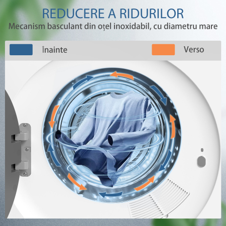  uscator de rufe 4kg vented, anti-cute, compact, alb. [5]