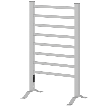 Baie -  Uscator Electric pentru Prosoape de Podea sau Perete 150W cu Temporizator 2-4 Ore, 53x35x90 cm, Argintiu