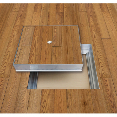 Usi de vizitare - Usita de vizitare si acces pentru podea VentEurope D6060FL, 600x600 mm, adancime 50 mm, pentru montaj gresie, parchet, Aluminiu