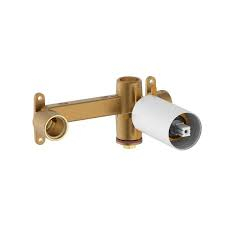 Accesorii baie - Valva baterie lavoar Roca A5E3501B00, 1/2 diametru alimentare, 2 nr iesiri, 2 nr intrari, incastrat, alb