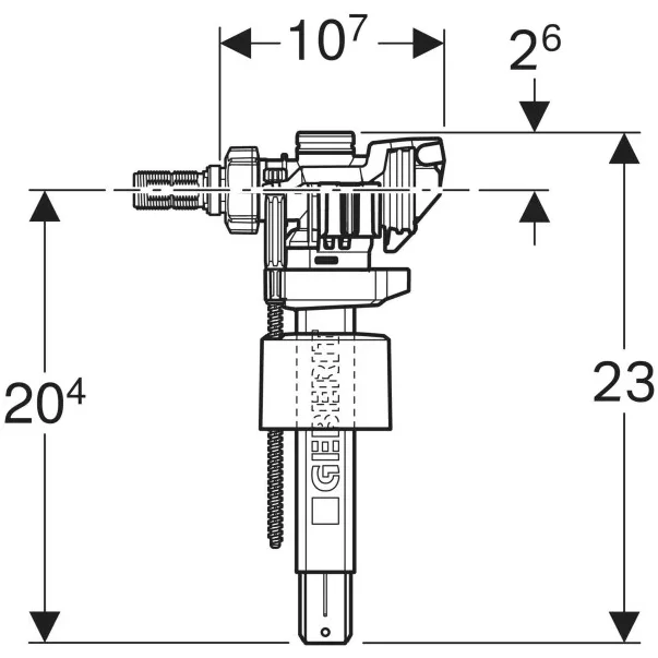 Valva de umplere Geberit tip 383 [4]