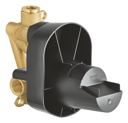 Accesorii baie - Valva incastrat Grohe 33965000, 1 bar, 138 mm, 1 functii palarie dus, 2 nr iesiri, 2 nr intrari, cu diverter