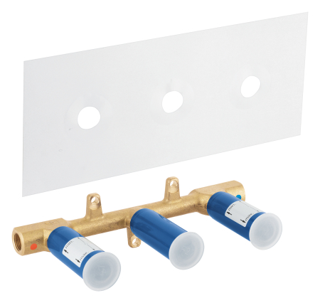 Valva lavoar Grohe 29025002, 1/2 diametru alimentare, 1/2 diametru iesire, 1 nr iesiri, 2 nr intrari, alama [2]