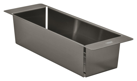 Bucatarie - Vas chiuveta Grohe 40852AL0, 450 x 150 x 100 mm, otel inoxidabil, mat, grafit