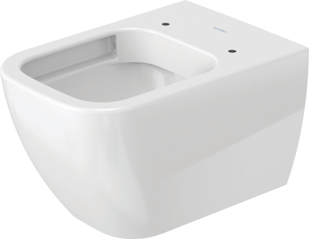 Baie - Vas WC Duravit 2222090000, Happy D.2, montaj suspendat, tip clatire jet de apa, tip evacuare orizontala, alb