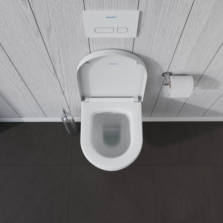 Vas WC Duravit 2530090000, Me by Starck, montaj suspendat, zona montaj interior, tip clatire jet de apa, alb [5]