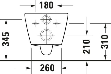 Vas WC Duravit 2588090000, D-Neo, montaj suspendat, zona montaj interior, tip clatire jet de apa, alb [15]