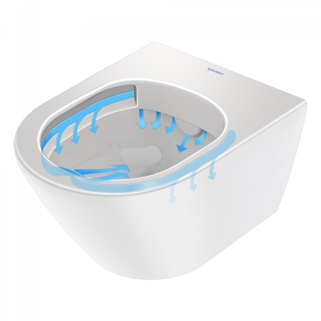 Vas WC Duravit 2588090000, D-Neo, montaj suspendat, zona montaj interior, tip clatire jet de apa, alb [12]