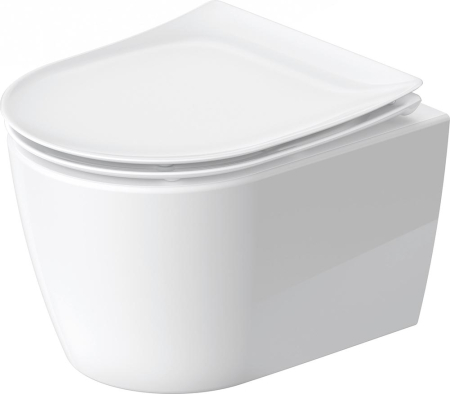 Baie - Vas WC Duravit 2590090000, Soleil by Starck, montaj suspendat, tip clatire jet de apa, tip evacuare orizontala, alb