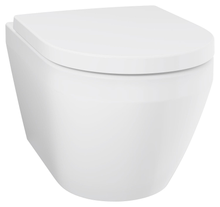 Vas WC Grohe 102510SH00, New Euro Ceramic, suspendat, rimless, capac SoftClose, alb [2]