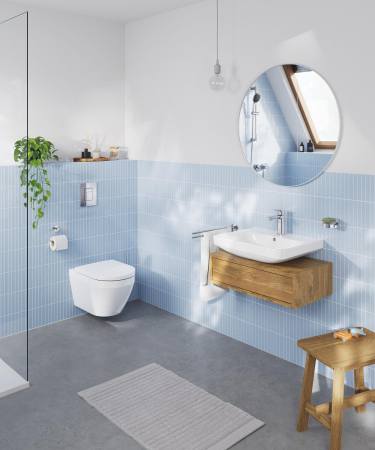 Vas WC Grohe 102510SH00, New Euro Ceramic, suspendat, rimless, capac SoftClose, alb [17]