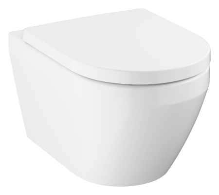 Vas WC Grohe 102510SH00, New Euro Ceramic, suspendat, rimless, capac SoftClose, alb [4]