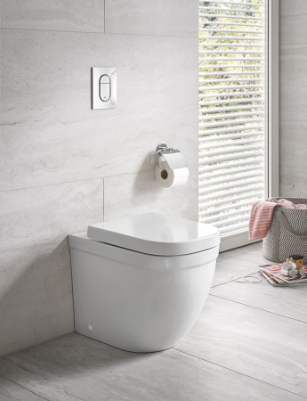 Vas WC Grohe 3933900H, Euro Ceramic, montare pe podea, evacuare orizontala, Rimless, alb [1]