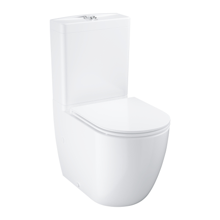 Vas WC Grohe 39910000, Bau Ceramic, montaj pe podea, tip clatire jet de apa, tip evacuare verticala, orizontala, alb [9]