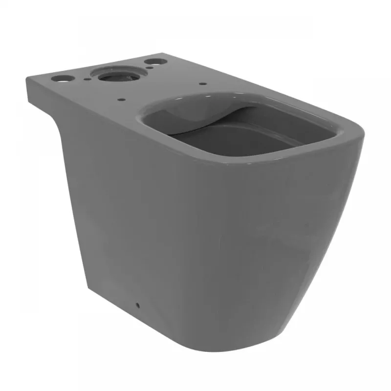 Toalete - Vas WC Ideal Standard I.Life B, pe podea, Rimless, fara capac/rezervor, lucios, gri, T461258