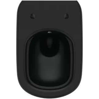 Vas WC Ideal Standard Tesi, suspendat, Rimless, iesire bideu, fara capac, mat, negru, T5588V3 [1]