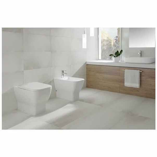 Vas WC pe pardoseala Gala Emma Square BTW pentru rezervor ingropat alb lucios [1]