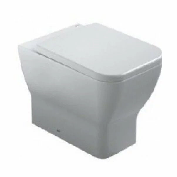 Vase WC - Vas WC pe pardoseala Gala Emma Square BTW pentru rezervor ingropat alb lucios