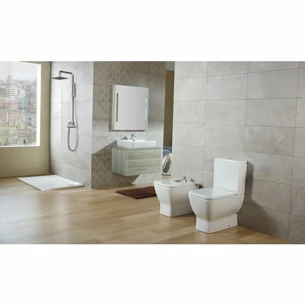 Vas WC pe pardoseala Gala Emma Square Rimless BTW alb lucios [4]