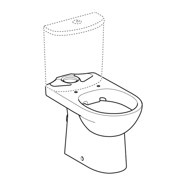 Vas WC pe pardoseala Geberit Selnova Rimfree alb lucios [1]