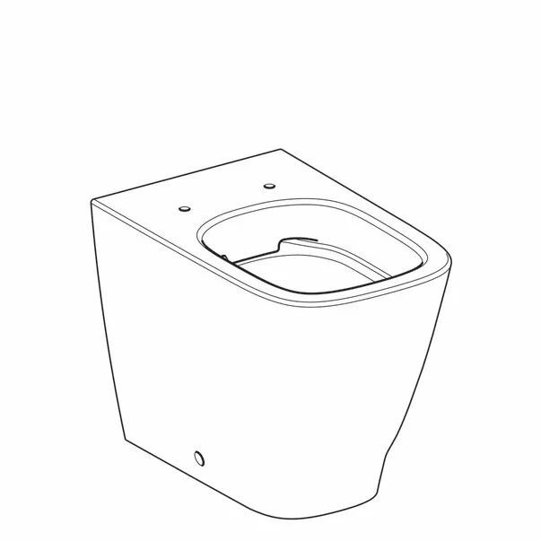 Vas wc pe pardoseala Geberit Smyle Square Rimfree fara capac alb [2]