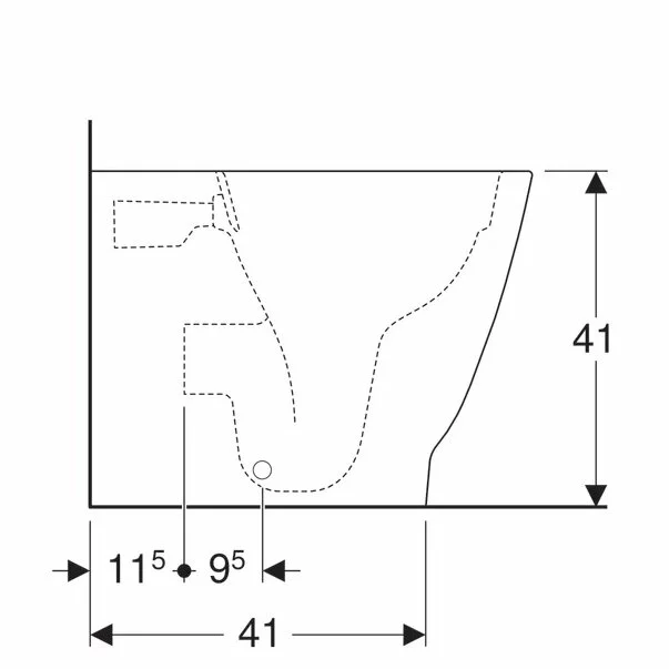 Vas wc pe pardoseala Geberit Smyle Square Rimfree fara capac alb [3]