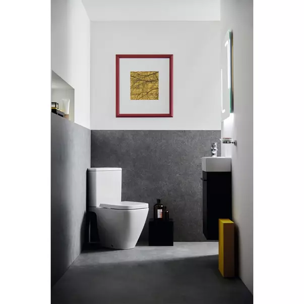 Vas WC pe pardoseala Ideal Standard i.life S Compact rimless alb lucios [4]