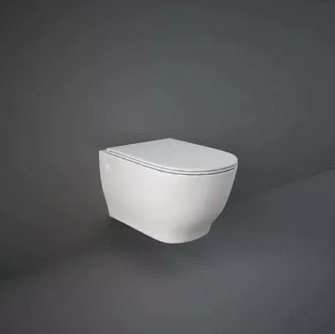 Toalete - Vas WC Rak Ceramics Moon, suspendat, fara capac, alb, MOWC00002