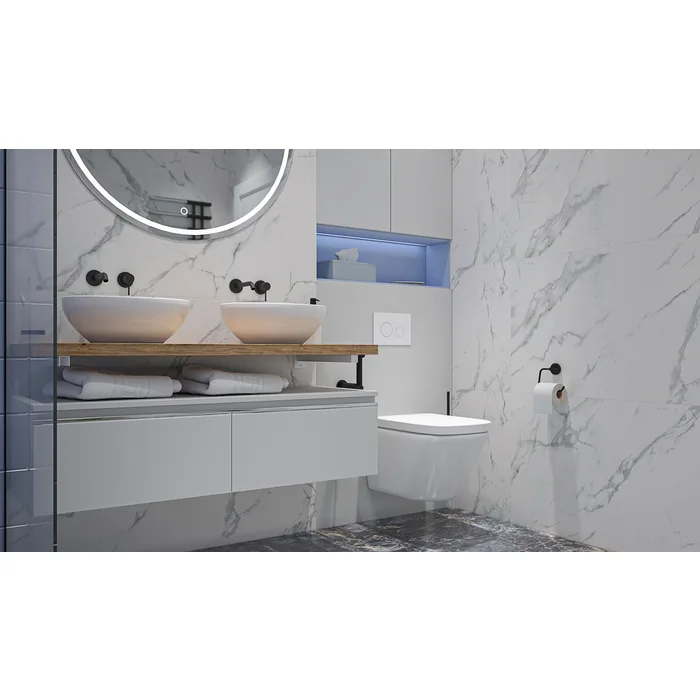 Vas WC Roca A34647L000, 350 mm, 540 mm, 1 functii speciale, suprafata antiaderent, suspendat, jet de apa, Alb [8]