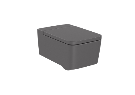Toalete - Vas WC Roca A346537640, 370 mm, 560 mm, 350 mm, 1 functii speciale, suprafata antiaderent, suspendat, Antracit