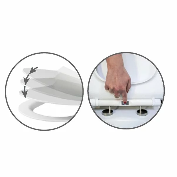 Vas WC suspendat Cersanit Carina New Clean On cu capac inchidere lenta alb [3]