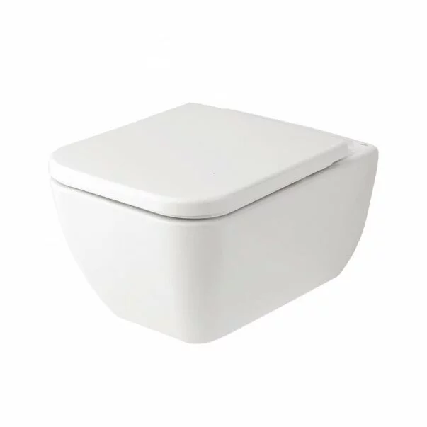 Vase WC - Vas WC suspendat Gala Emma Square finisaj alb lucios