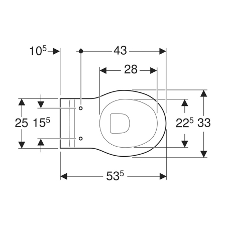 Vas WC suspendat, Geberit, Bambini, pentru copii, alb [4]